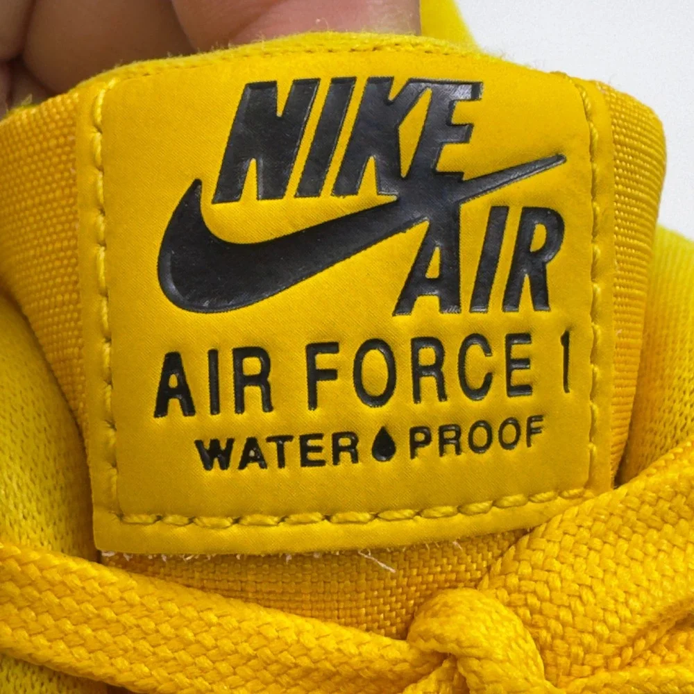 Nike Air Force 1 Low Waterproof Mens Size 13 University Gold 307109-771 Sneaker